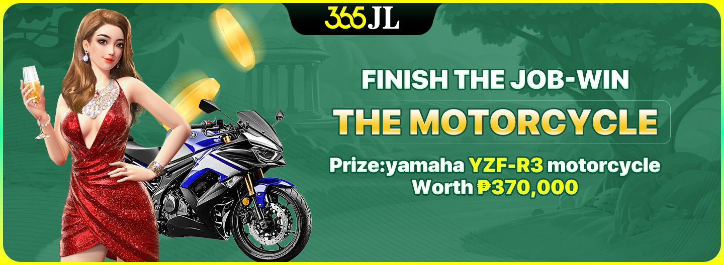 Motorcycle prize promotion banner